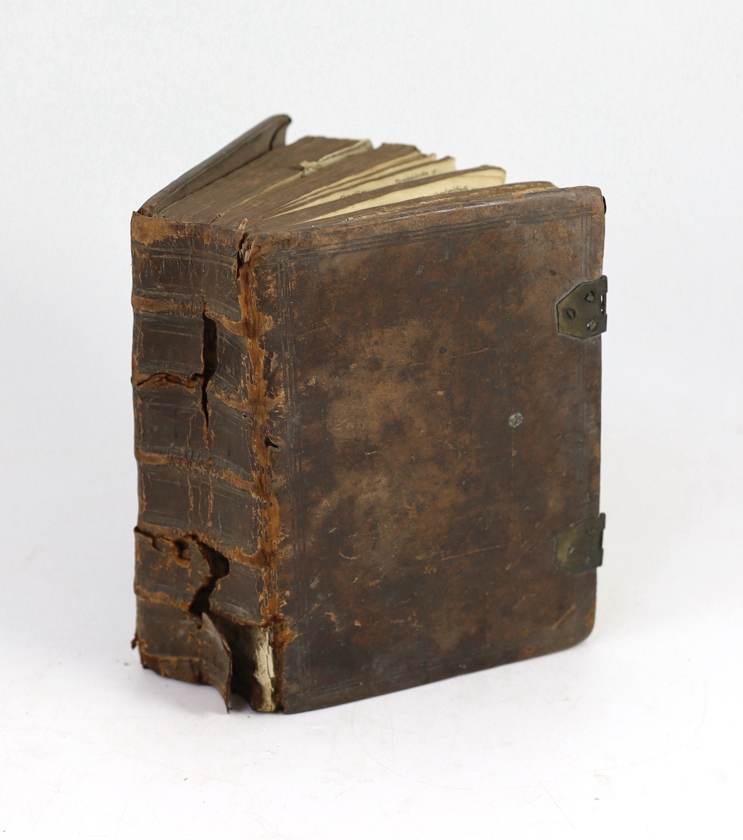 [Sixteenth Century Geneva Bible with Tomson's New Testament] The Bible: that is, the Holy Scriptures conteined in the Olde and New Testament... With most profitable Annotations... title with engraved headpiece and 'open